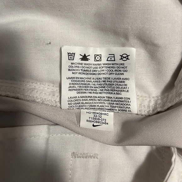 Men's Nike Dri-Fit Golf Flat Front Tech Pants, Light Bone, Size 32/32 715806 072 - Picture 6 of 6